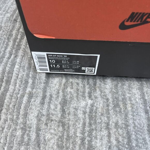 Nike Air DT Max '96 Shoes Mens Size 10 Black Anthracite Deion Sanders HQ3620-010 - Picture 11 of 11